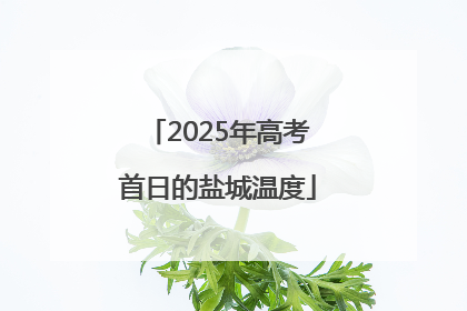 2025年高考首日的盐城温度