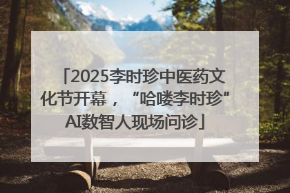 2025李时珍中医药文化节开幕，“哈喽李时珍”AI数智人现场问诊
