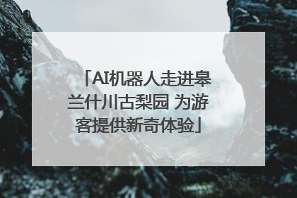 AI机器人走进皋兰什川古梨园 为游客提供新奇体验